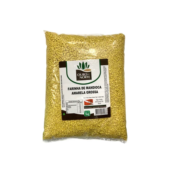 Farine d'Eau Jaune Épaisse (Farinha D’Água Amarela Grossa - Farinha de Puba) - OURO do NORTE - 1kg