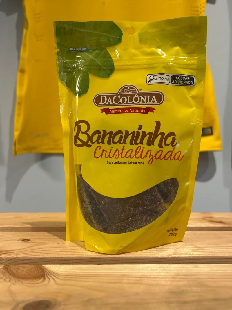 Barres de Pâte de fruits à la banane (Bananinha Cristalizada) - DACOLONIA - Sachet 200g