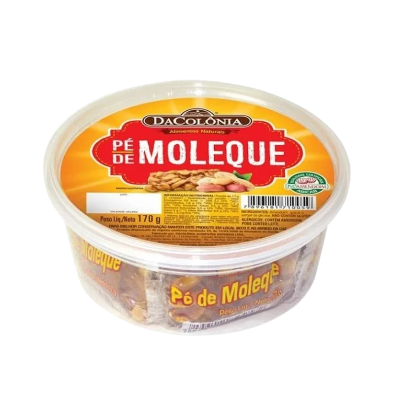 Barres de cacahuète caramélisé croquantes (Pé de Moleque) - DACOLÔNIA - 170g