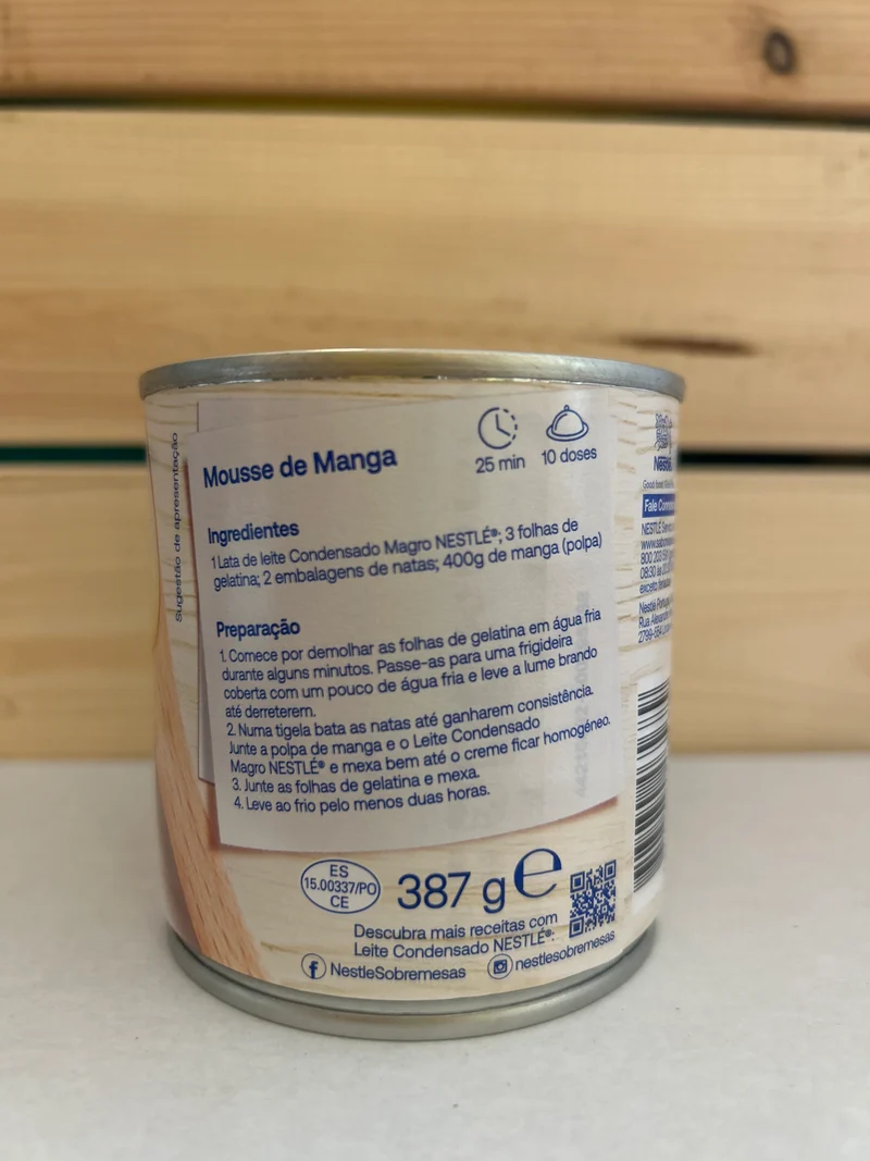 Lait concentré allégé (Leite Condensado Magro) - NESTLÉ - 387g