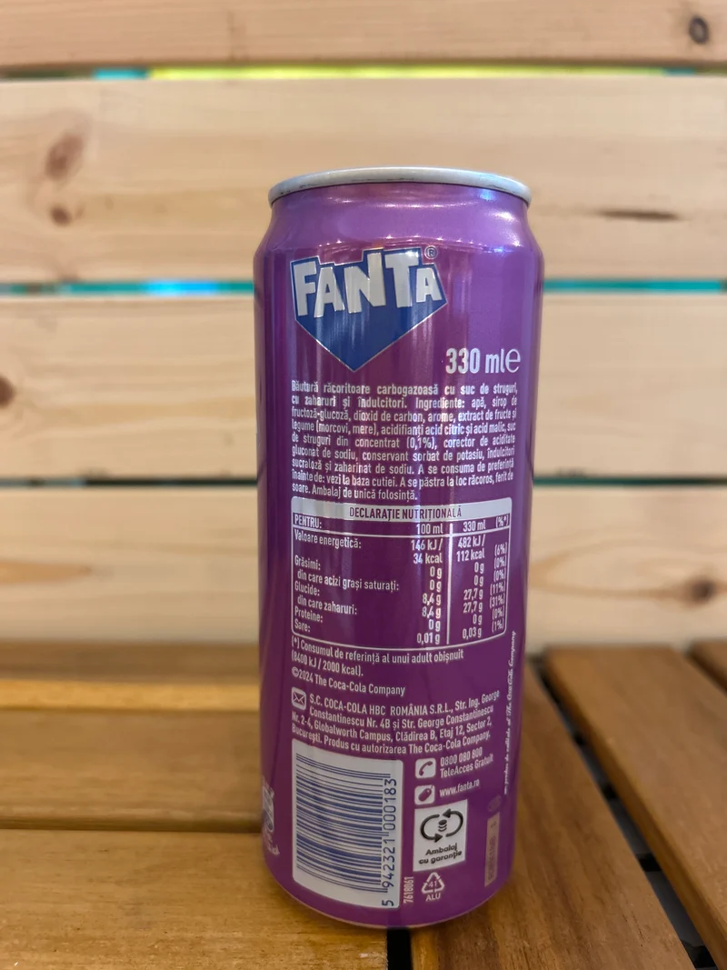 Soda au raisin - FANTA (Refrigerante de Uva)- FANTA - 330ml