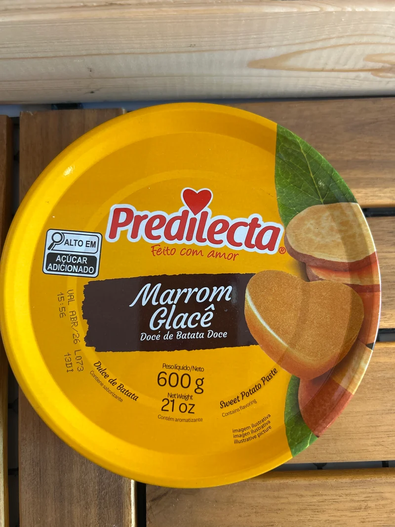 Pâte de fruit à la Patate Douce en bloc (Marrom Glacê Lata) - PREDILECTA - 600g