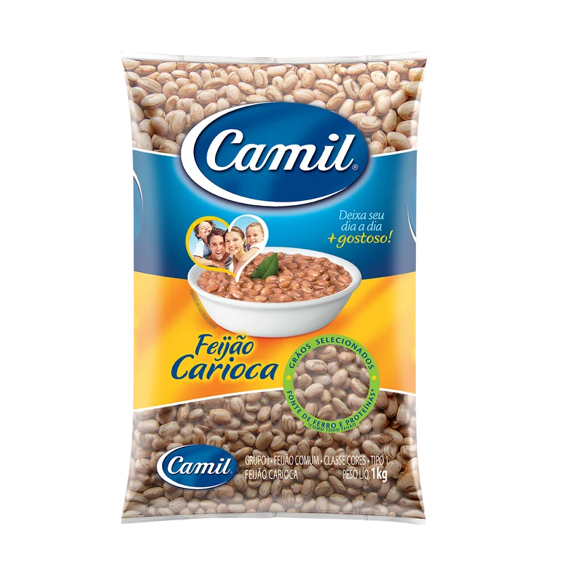 Haricots bruns “Carioca” (Feijão Carioca) - CAMIL - 1kg