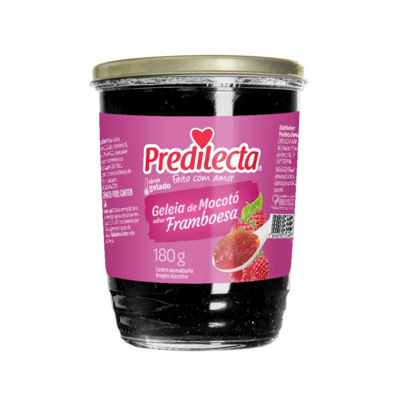 Geléia de Mocotó sabor Framboesa (Gelée mocoto à la Framboise)- PREDILECTA - 180g