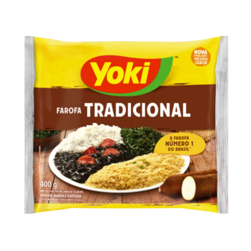 Farine de manioc assaisonnée (Farofa de Mandioca Tradicional) - YOKI - 400g