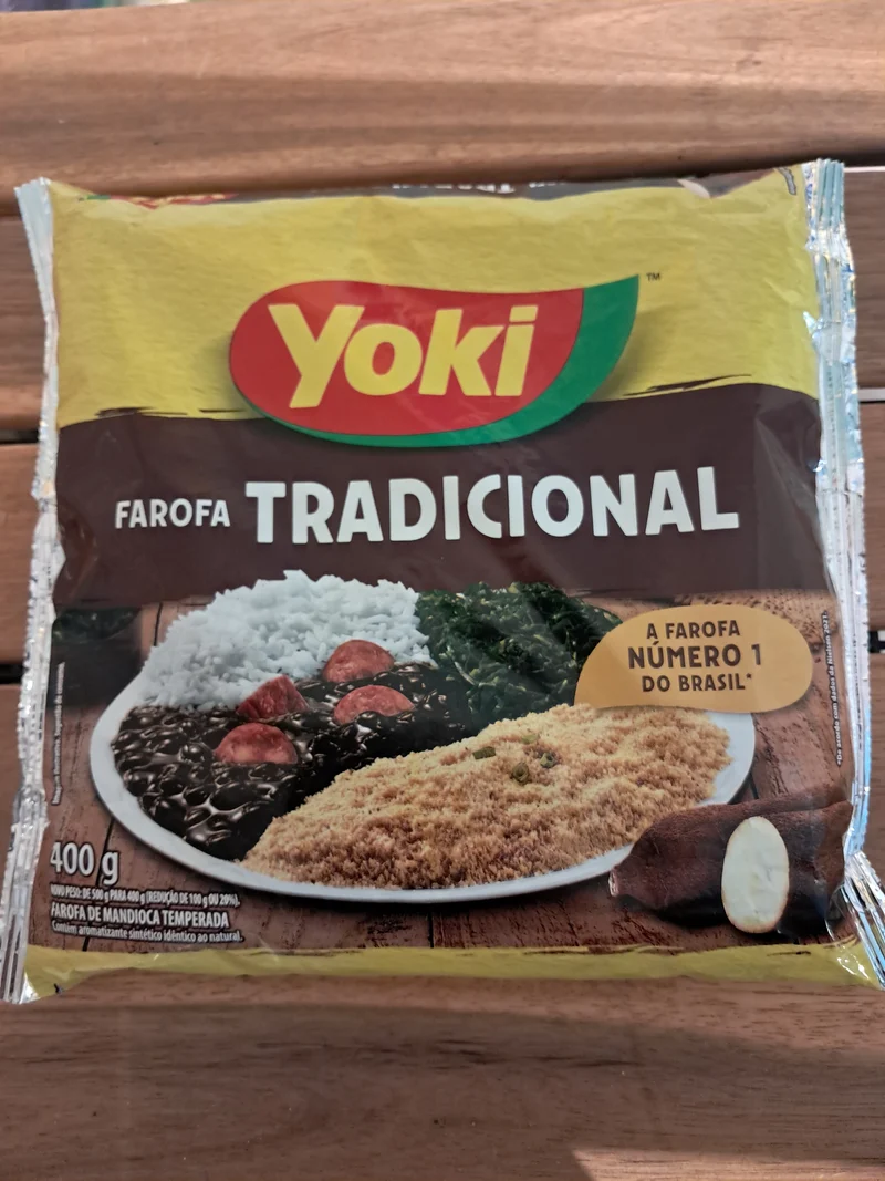 Farine de manioc assaisonnée (Farofa de Mandioca Tradicional) - YOKI - 400g