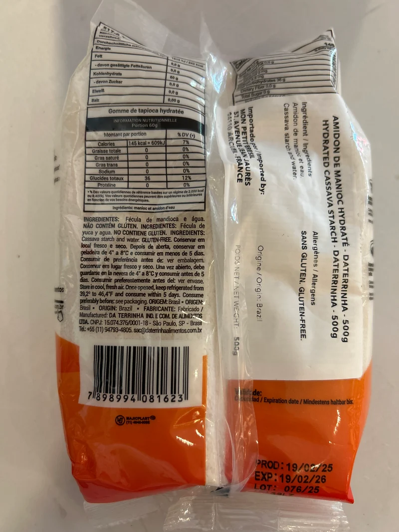 Combo - Tapioca Hidratada DA TERRINHA - 500g - Compre 4 unidades e ganhe 10% de desconto