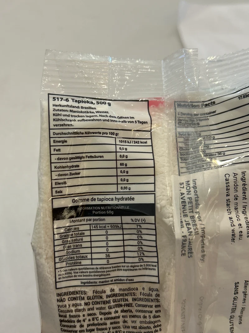 Combo - Tapioca Hidratada DA TERRINHA - 500g - Compre 4 unidades e ganhe 10% de desconto