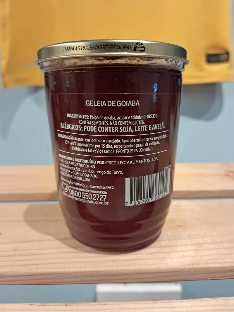 Gelée de Goyave (Geléia de Goiaba) - PREDILECTA - 230g