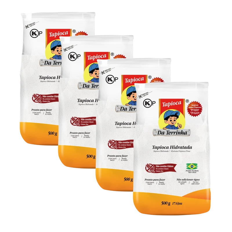 Combo - Tapioca Hidratada DA TERRINHA - 500g - Compre 4 unidades e ganhe 10% de desconto