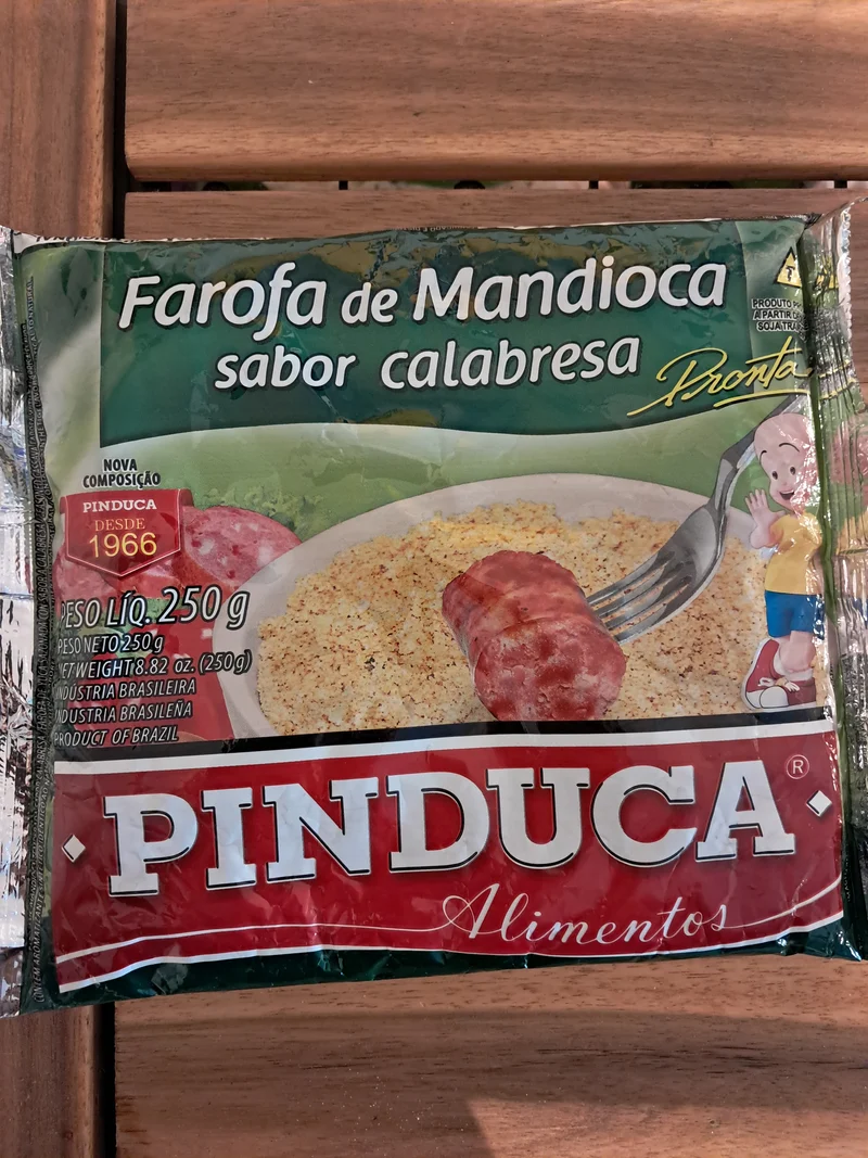 Farofa de Manioc à la Saucisse Calabraise (Farofa de Mandioca Calabresa) - PINDUCA - 250g
