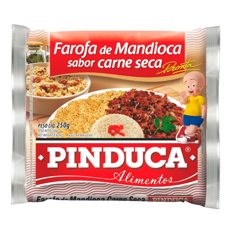 Farofa de Manioc à la Viande Sèche (Farofa de Mandioca Carne Seca) - PINDUCA - 250g