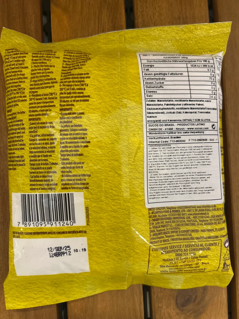 Préparation à Pain au Fromage (Mistura para Pão de Queijo) - YOKI - 250g