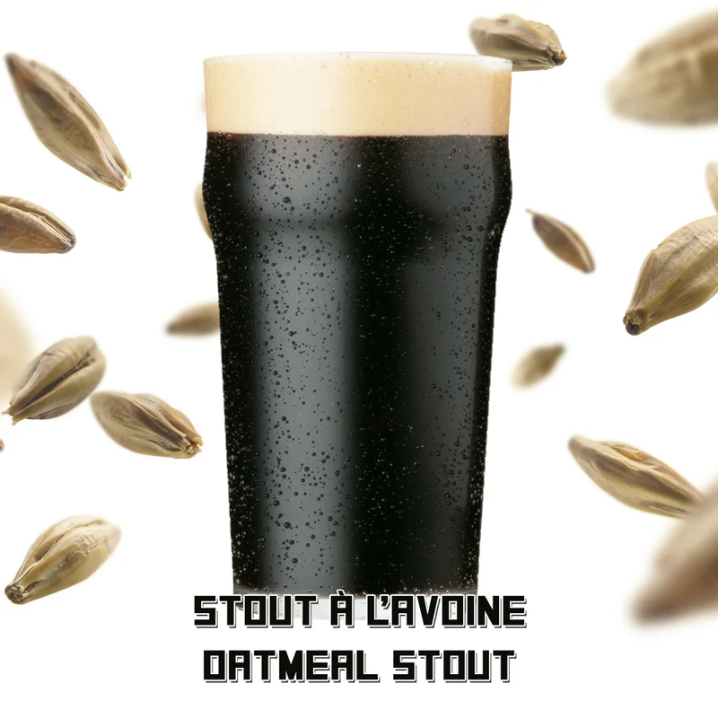 Stout à l'avoine - Recette tout grain 20L - Hoppy.ca