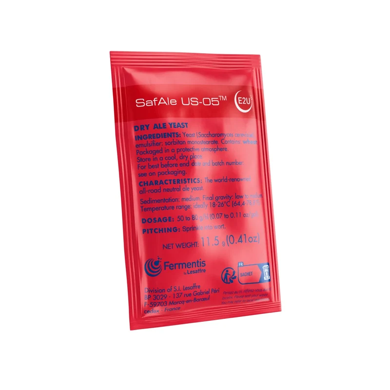 Fermentis - SafAle™ US-05 American Dry Ale Yeast - 11.5g