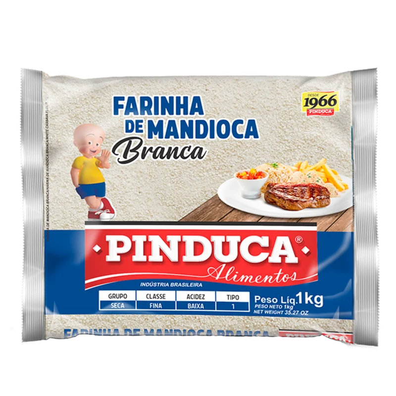 Farine de Manioc Cru Blanc (Farinha de Mandioca Crua Branca) - PINDUCA - 1kg
