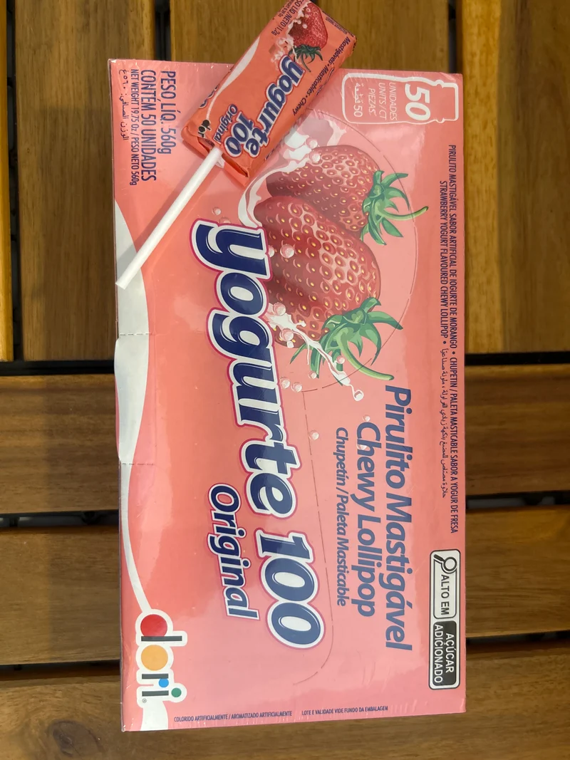Sucette saveur yaourt (Pirulito Mastigável Yogurte) - DORI - 560g