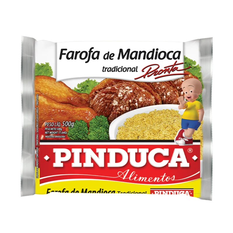 Farine de manioc assaisonnée (Farofa de Mandioca Tradicional) - PINDUCA - 400g