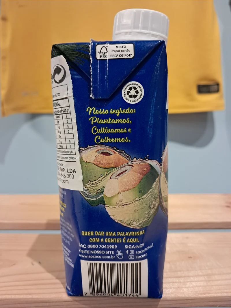 Eau de coco (Água de Coco) SOCOCO - 330ml
