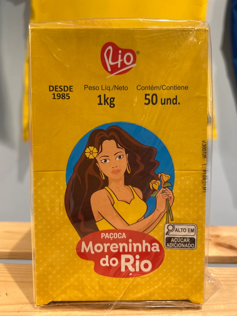 Douceur poudre de cacahuète forme rectangle (Paçoca Quadrada) - MORENINHA DO RIO - 1kg