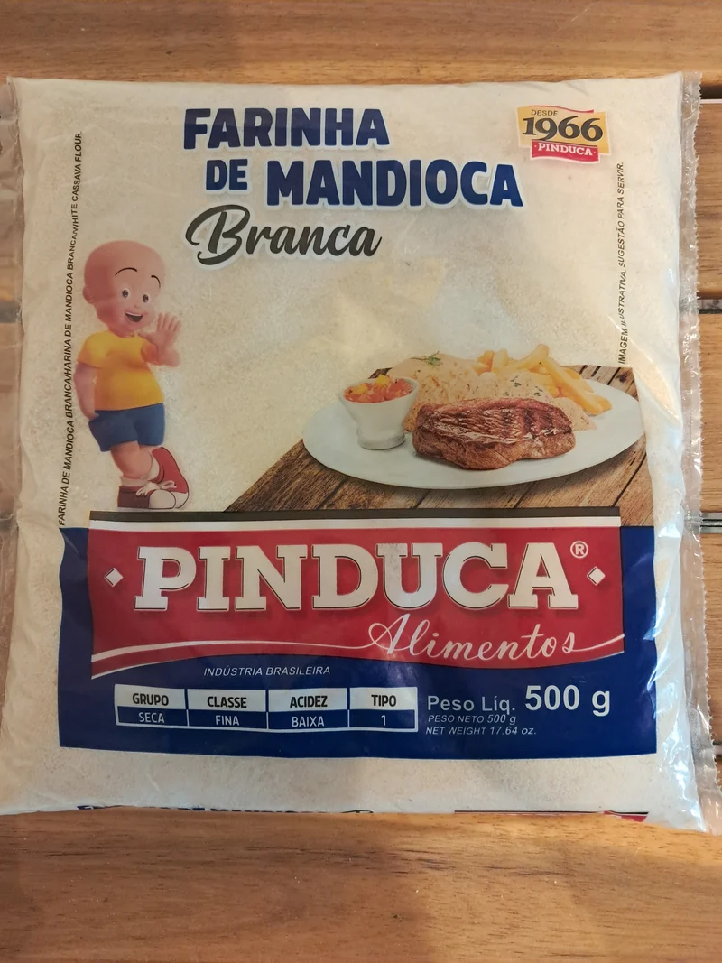 Farine de Manioc Cru Blanc (Farinha de Mandioca Crua Branca) - PINDUCA - 500g
