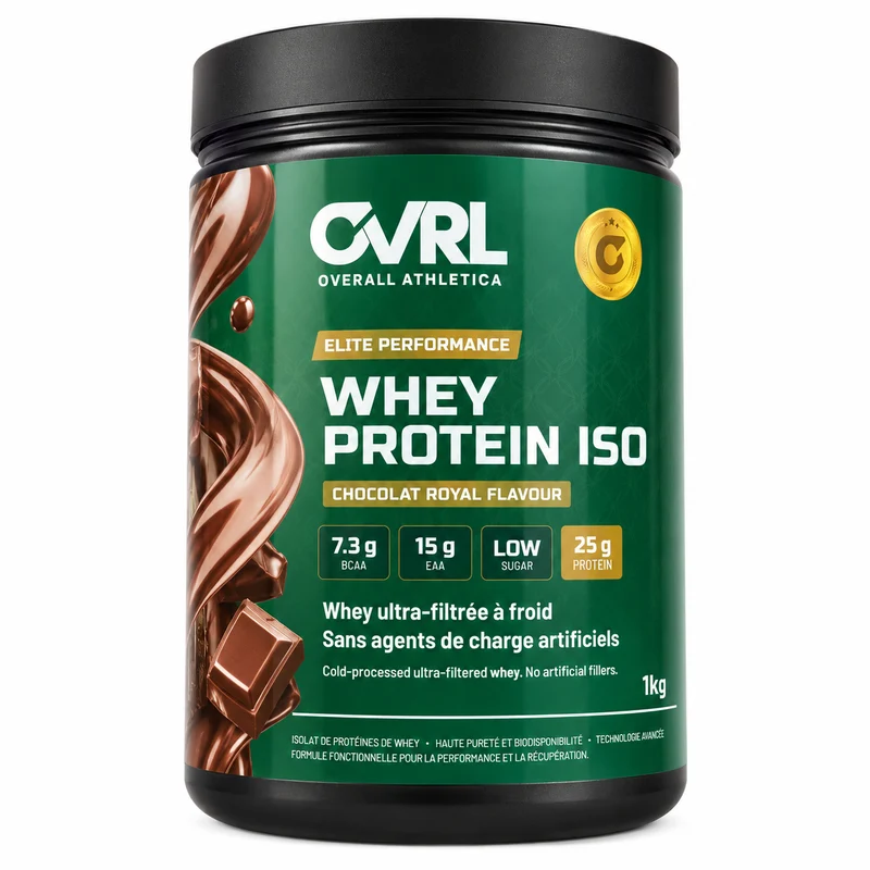 Whey Protein ISO – Saveur Chocolat Royal (Whey Protein Isolado – Sabor Chocolate Royal) – OVRL – 1 kg