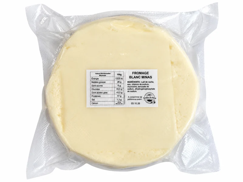 Queijo Minas Pequeno (Fromage Blanc Minas) – Produto Fresco