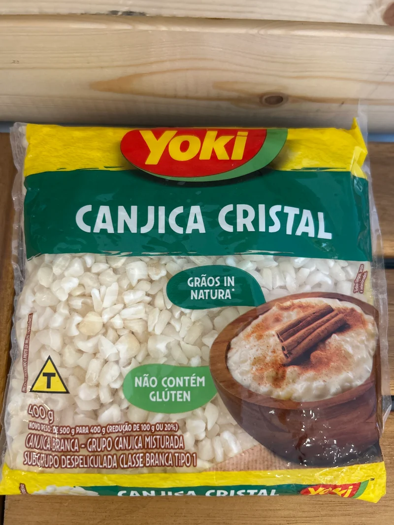 Maïs sec blanc “Hominy” (Canjica Branca) - YOKI - 400g