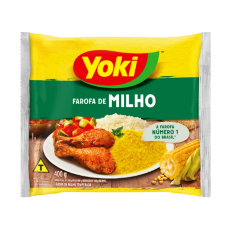 Farofa de maïs assaisonnée (Farofa de Milho Temperada) - YOKI - 400g