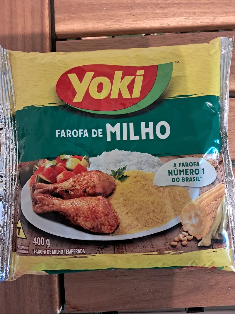 Farofa de maïs assaisonnée (Farofa de Milho Temperada) - YOKI - 400g