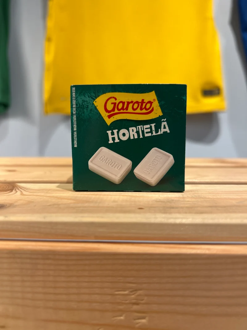 Chewing-gum à la menthe - ( Bala Pastilha de Hortelã )- GAROTO - 17g