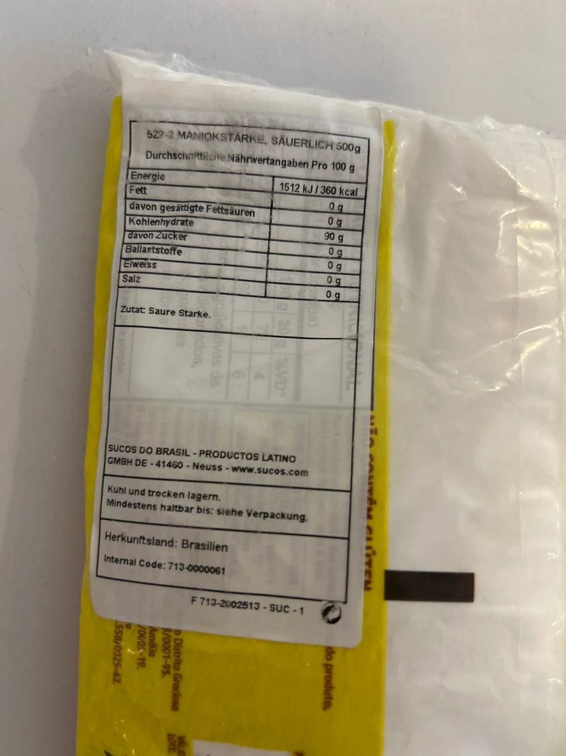 Combo - Polvilho Azedo - YOKI - 500g - Compre 2 unidades e ganhe 10% de desconto
