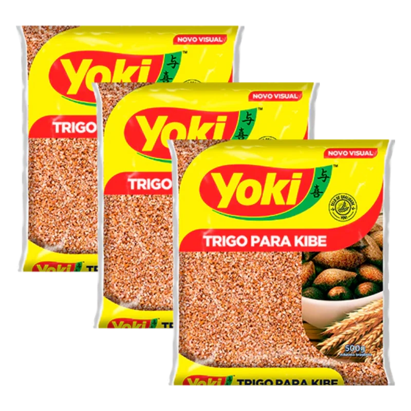 Combo - Trigo para Kibe - YOKI - 500 g - Compre 3 unidades e ganhe 10% de desconto