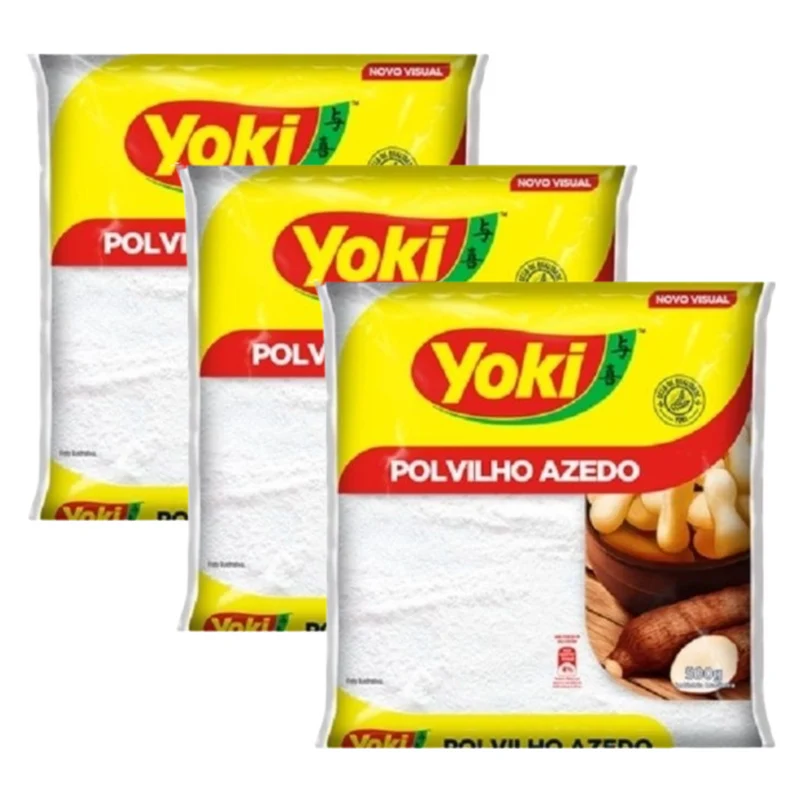 Combo - Polvilho Azedo - YOKI - 500g - Compre 3 unidades e ganhe 10% de desconto