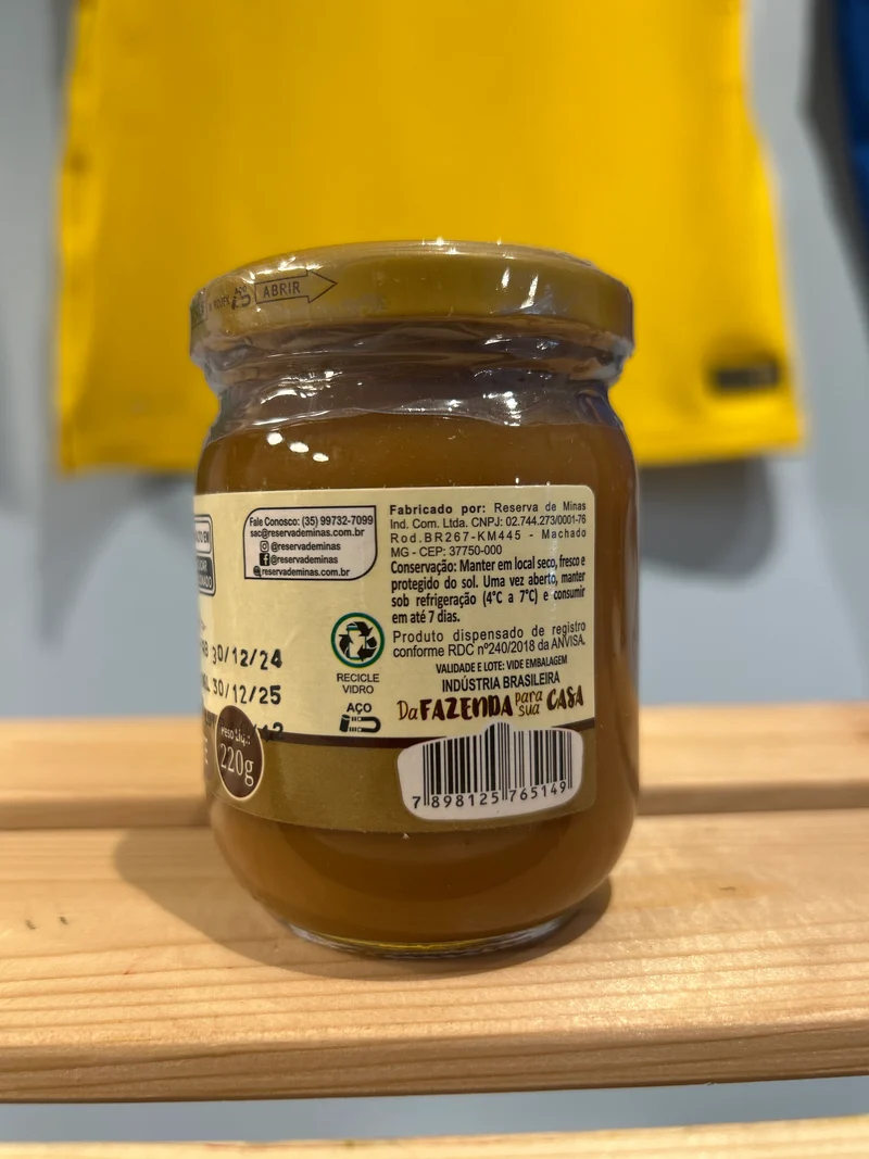 Dulce de leche (Doce de leite) - Reserva de Minas - 220g
