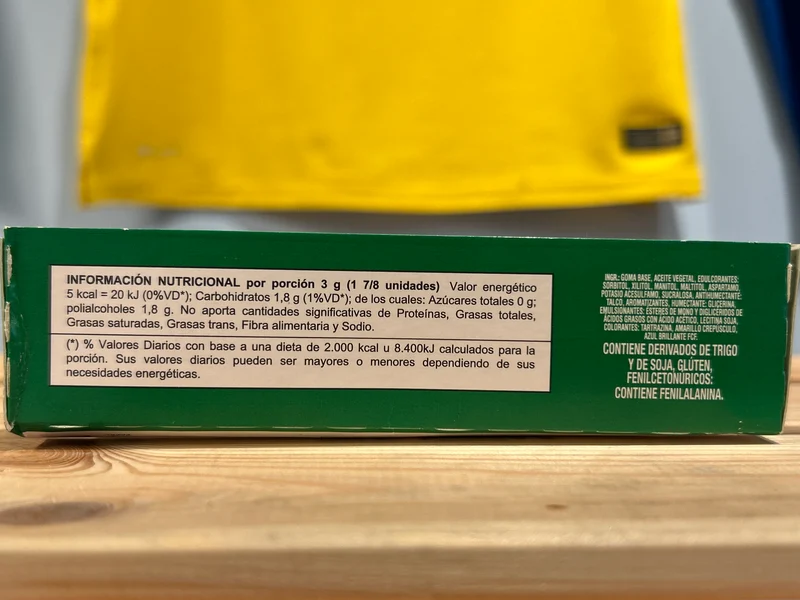 Chiclete Menta - TRIDENT - 8g - unidade