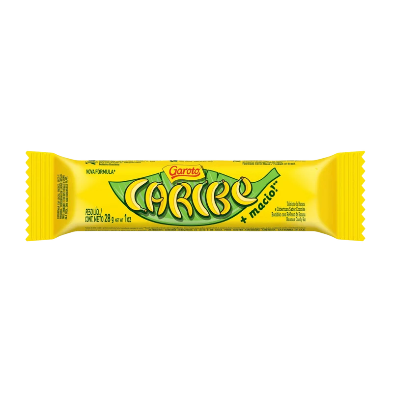 Bombom Caribe sabor Banana - GAROTO - 28g