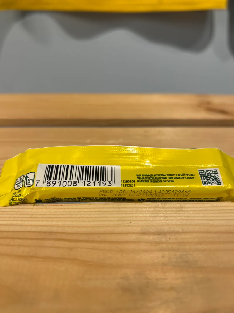 Bombom Caribe sabor Banana - GAROTO - 28g