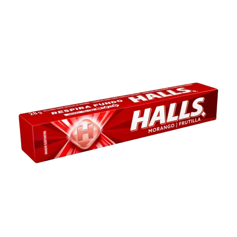 Bonbon aux fraises - (Bala Morango) - HALLS - 28g