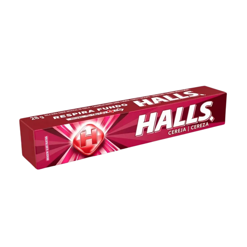 Bonbon cerise-(Bala Cereja) - HALLS - 28g