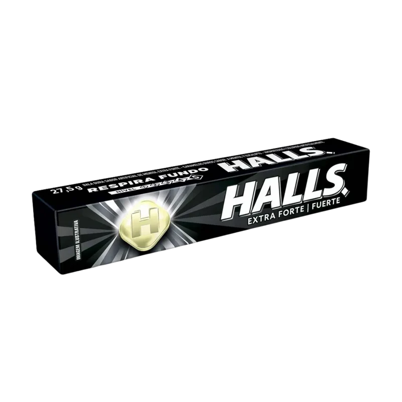 HALLS bonbons Noir -( Bala extra forte ) - HALLS - 28g