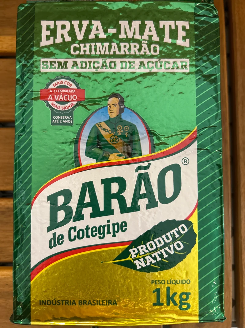 Yerba Maté nature (Erva Mate Chimarrão Nativa) BARÃO - 1Kg