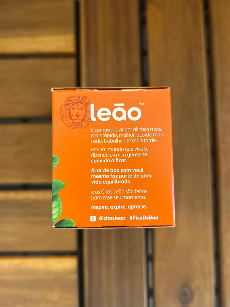 Tisane de maté sachet (Chá Matte Original) - LEÃO - 40g - Contém 25 sachês