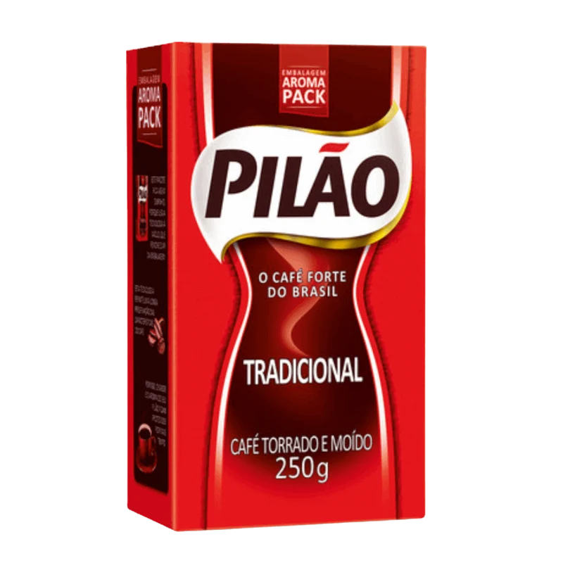 Café brésilien traditionnel (Café Tradicional) - PILÃO - 250g