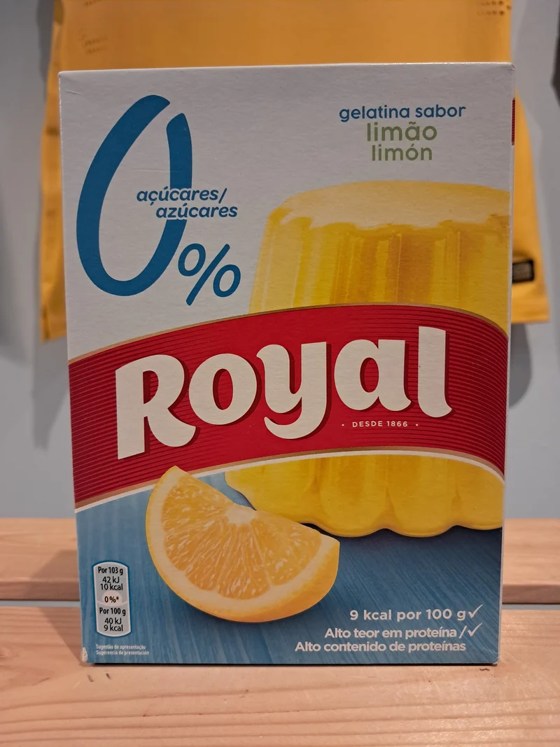 Gélatine en Poudre light Saveur Citron(Gelatina em Pó Light Limão) - ROYAL - 31g