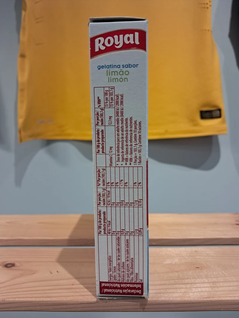 Gélatine en Poudre light Saveur Citron(Gelatina em Pó Light Limão) - ROYAL - 31g