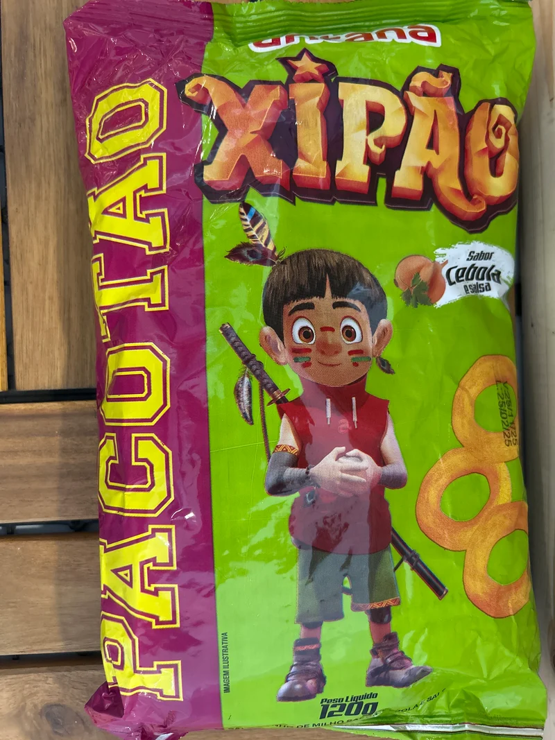 Snack saveur oignon et persil (Salgadinho Xipão Cebola com Salsa) - ARITANA - 120g