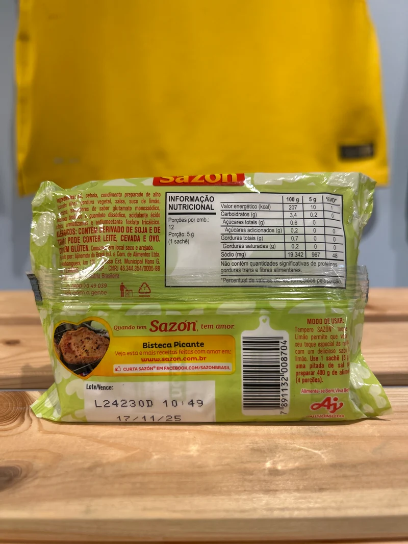 Assaisonnement (touche de citron)Tempero Toque de Limão - SAZÓN - 60g