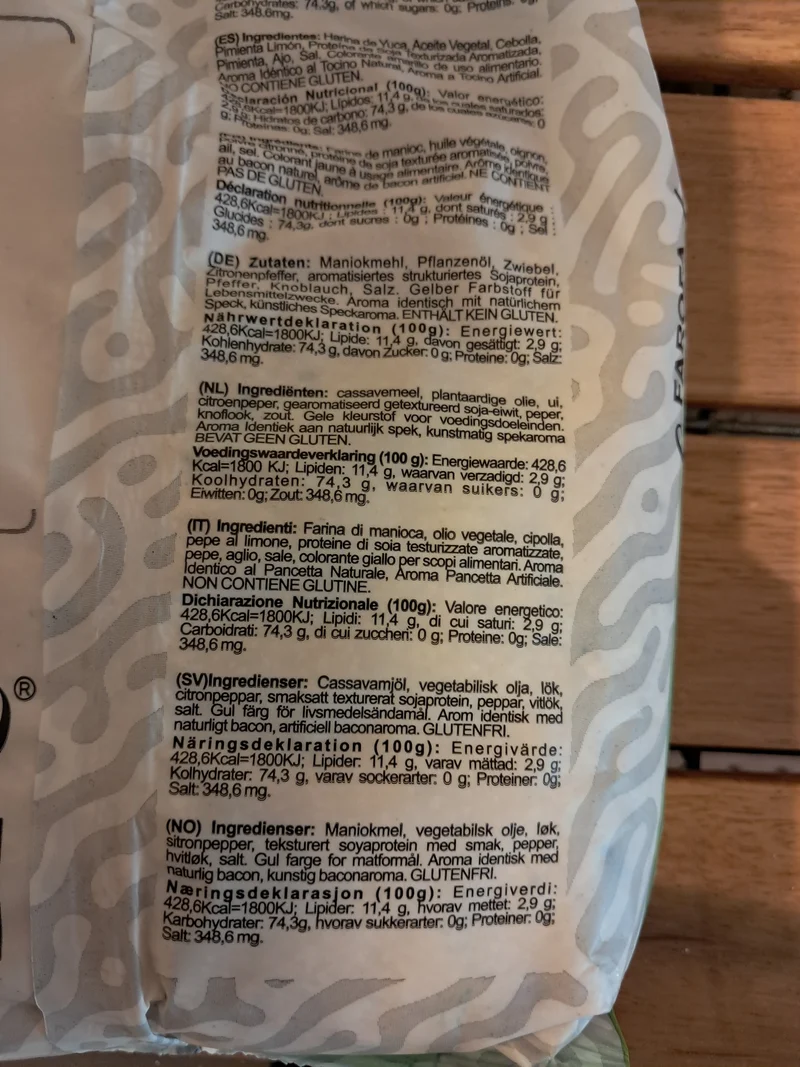 Farofa de Manioc au Citron Gourmet Prête à l'Emploi (Farofa Pronta de Mandioca Costelinha com Limão Gourmet) - MABIJU - 350g