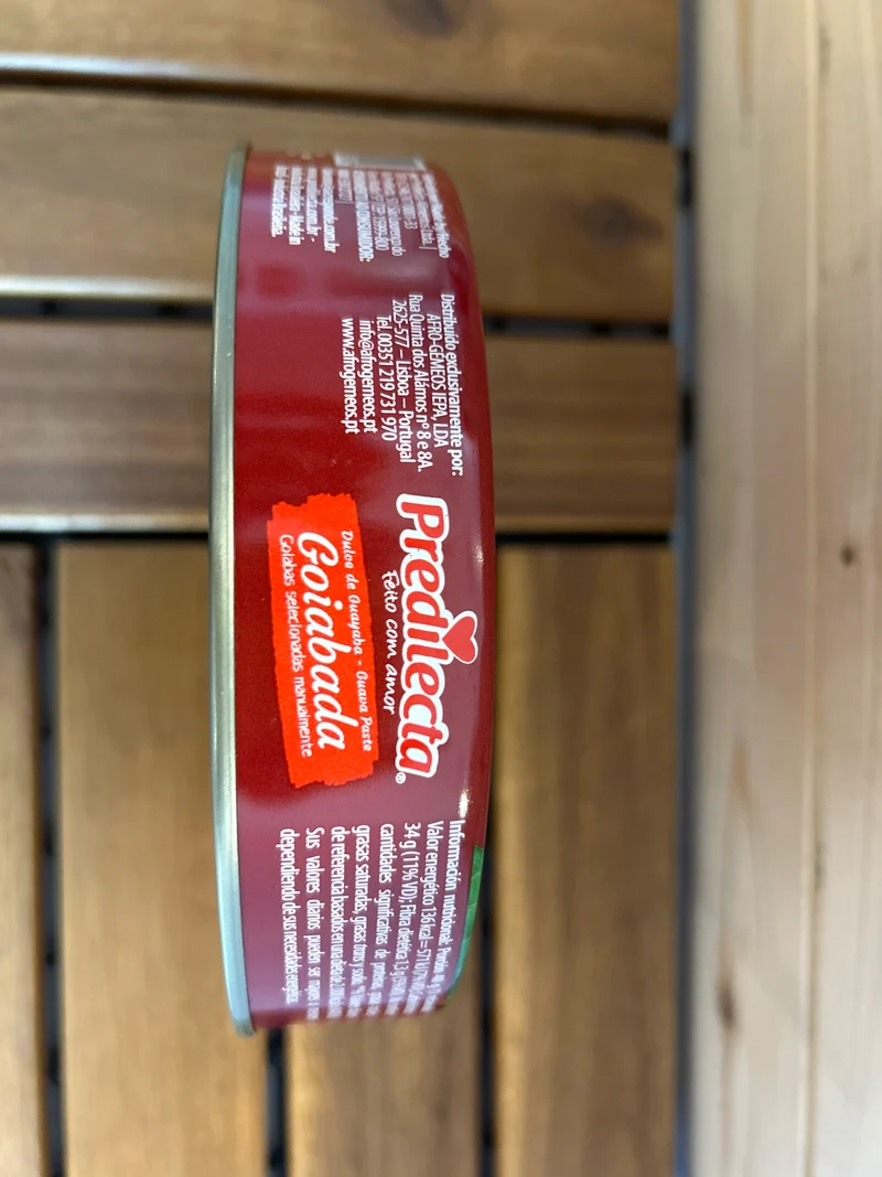 Pâte de Fruit à la Goyave en boite (Goiabada Lata) - PREDILECTA - 600g